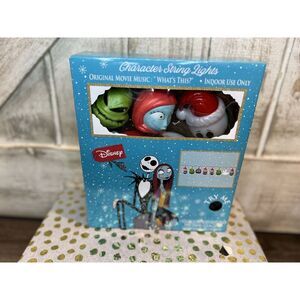 Nightmare Before Christmas String Lights Music Zero Jack Sally Oogie Halloween